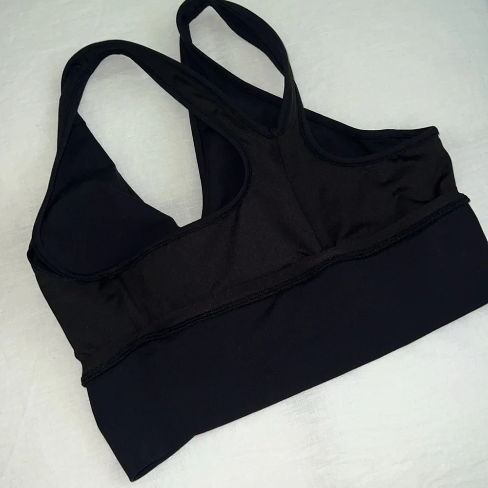 ALO Yoga Black Wild Thing Sports Bra Large - Picture 9 of 9